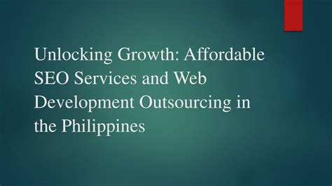 affordable seo services philippines